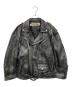 PRANK PROJECT（プランクプロジェクト）の古着「ダブルライダースジャケット」｜ブラック