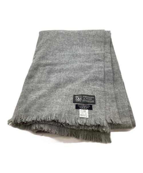 JOHNSTONS OF ELGIN（ジョンストンズオブエルガン）JOHNSTONS OF ELGIN (ジョンストンズオブエルガン) UNITED ARROWS (ユナイテッドアローズ) ウールカシミヤ大判ストール グレーの古着・服飾アイテム
