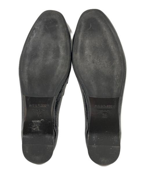 FABIO RUSCONI（ファビオルスコーニ）FABIO RUSCONI (ファビオルスコーニ) ビッグチェーンエナメルローファー ブラック サイズ:38の古着・服飾アイテム