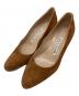 Manolo Blahnik（マノロブラニク）の古着「スウェードパンプス」｜ブラウン