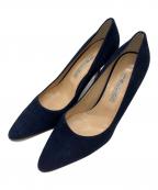 PELLICOペリーコ）の古着「スウェードパンプス」｜ネイビー
