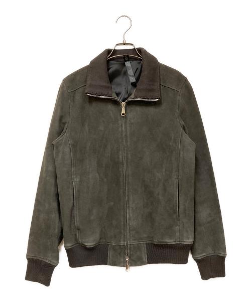 wjk（ダブルジェイケー）wjk (ダブルジェイケー) スウェードトラックジャケット グレー サイズ:SIZE Mの古着・服飾アイテム