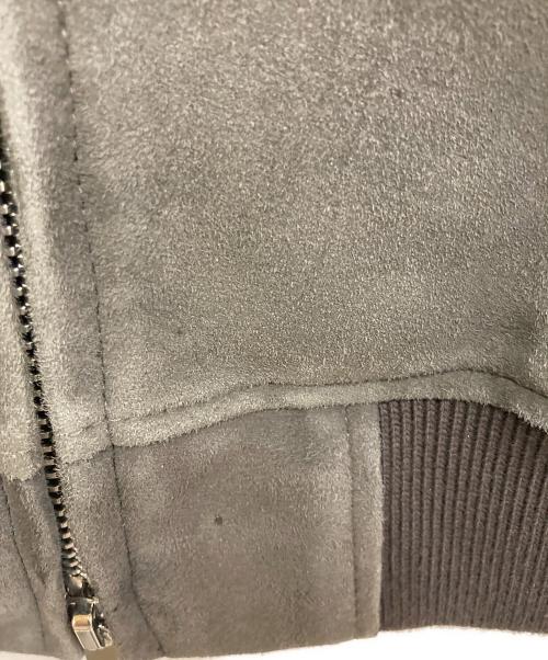 wjk（ダブルジェイケー）wjk (ダブルジェイケー) スウェードトラックジャケット グレー サイズ:SIZE Mの古着・服飾アイテム