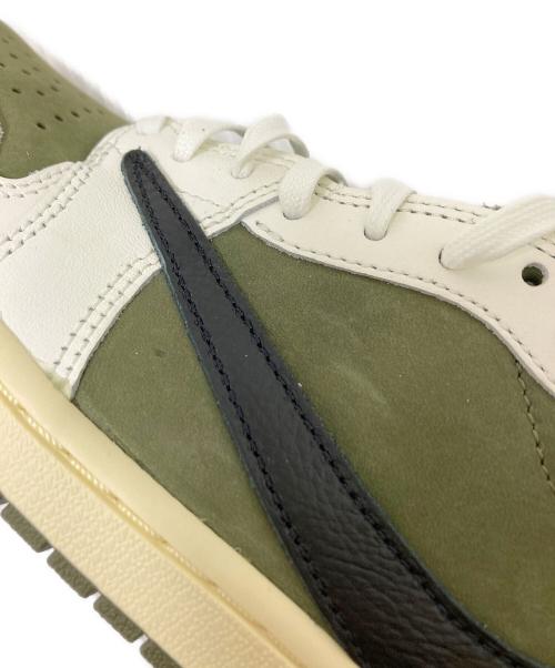 NIKE（ナイキ）NIKE Travis Scott AIR JORDAN 1 RETRO LOW OG SP TRAVIS SCOTT Reverse Olive medium olive/black-sail-muslin オリーブ サイズ:26.5の古着・服飾アイテム