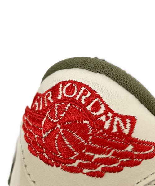 NIKE（ナイキ）NIKE Travis Scott AIR JORDAN 1 RETRO LOW OG SP TRAVIS SCOTT Reverse Olive medium olive/black-sail-muslin オリーブ サイズ:26.5の古着・服飾アイテム