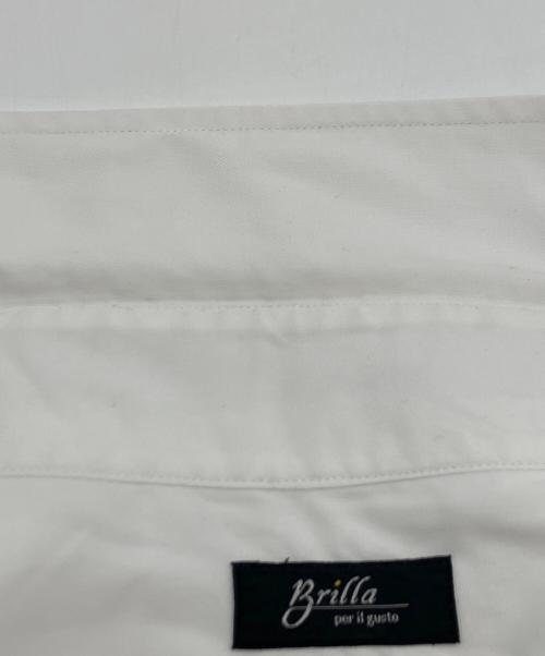 Brilla per il gusto（ブリッラ ペル イルグースト）Brilla per il gusto (ブリッラ ペル イルグースト) THOMAS MASON (トーマスメイソン) ピンオックスフォード タブカラーシャツ ホワイト サイズ:16/41の古着・服飾アイテム