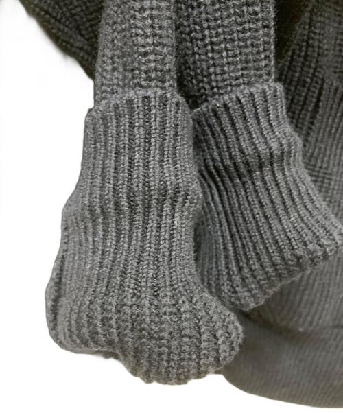 SLOANE（スローン）SLOANE (スローン) 7Gメリノウール畦編みジップカーディガン ネイビー サイズ:3の古着・服飾アイテム