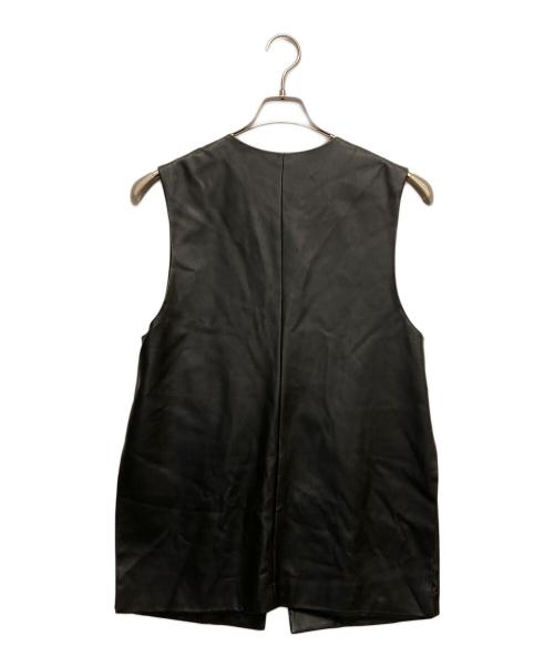 RAY BEAMS（レイ ビームス）RAY BEAMS (レイ ビームス) フェイクレザースリットベスト ブラック サイズ:FREE 未使用品の古着・服飾アイテム