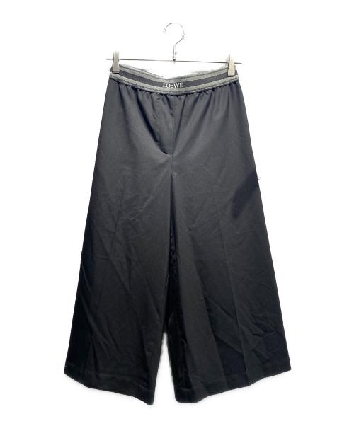 LOEWE（ロエベ）LOEWE (ロエベ) クロップドパンツ ブラック サイズ:S 未使用品の古着・服飾アイテム