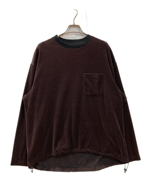 PUBLIC TOKYO（パブリックトウキョウ）PUBLIC TOKYO (パブリックトウキョウ) ベロアウォームコードプルオーバー ブラウン サイズ:1の古着・服飾アイテム