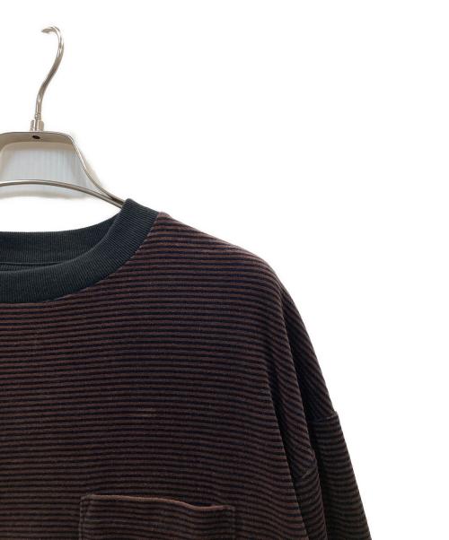 PUBLIC TOKYO（パブリックトウキョウ）PUBLIC TOKYO (パブリックトウキョウ) ベロアウォームコードプルオーバー ブラウン サイズ:1の古着・服飾アイテム