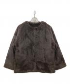 SHENERYシーナリー）の古着「フェイクファーブルゾン」｜ブラウン