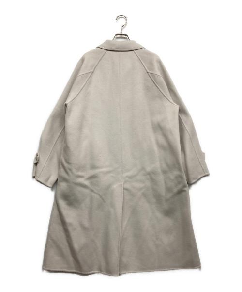 GALERIE VIE（ギャルリーヴィー）GALERIE VIE (ギャルリーヴィー) ウールダブルフェイス バルカラーコート ライトグレー サイズ:Fの古着・服飾アイテム