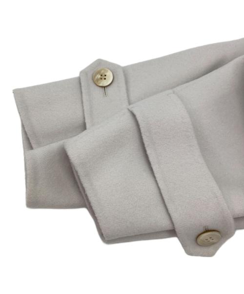 GALERIE VIE（ギャルリーヴィー）GALERIE VIE (ギャルリーヴィー) ウールダブルフェイス バルカラーコート ライトグレー サイズ:Fの古着・服飾アイテム