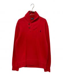 POLO RALPH LAUREN（ポロ・ラルフローレン）の古着「ショールカラースウェット」｜レッド