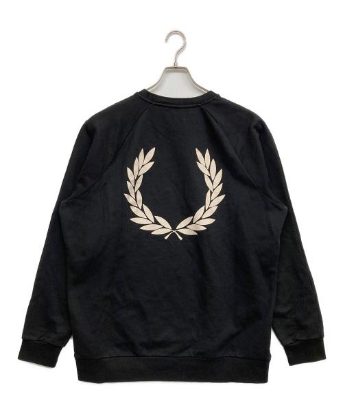 FRED PERRY（フレッドペリー）FRED PERRY (フレッドペリー) バックプリントスウェット ブラック サイズ:44の古着・服飾アイテム