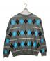 FRED PERRY (フレッドペリー) アーガイル柄ニット グレー サイズ:XL：5000円