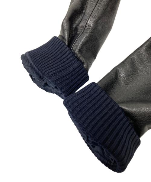 A.P.C.（アーペーセー）A.P.C. (アーペーセー) アームレザースタジャン ネイビー サイズ:XSの古着・服飾アイテム