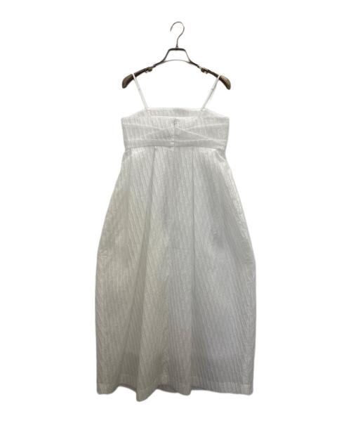 UNITED ARROWS（ユナイテッドアローズ）UNITED ARROWS (ユナイテッドアローズ) エアリージャカード コクーンワンピース ホワイト サイズ:SIZE 36の古着・服飾アイテム