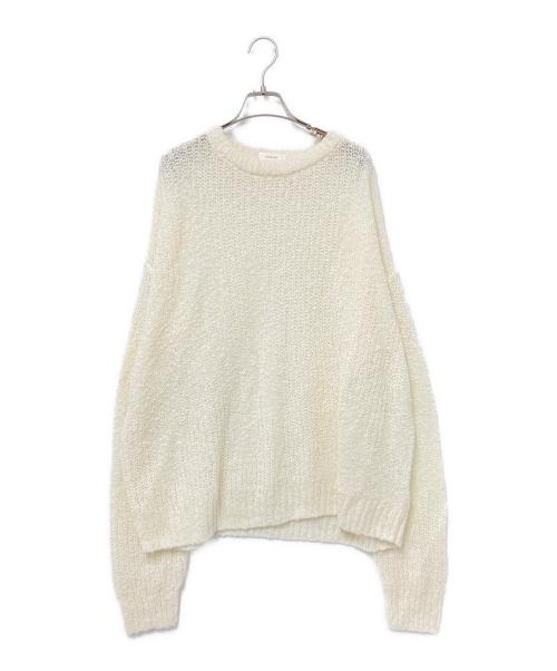 Knuth Marf（クヌースマーフ）Knuth Marf (クヌースマーフ) jaguard sheer knit アイボリー サイズ:Fの古着・服飾アイテム