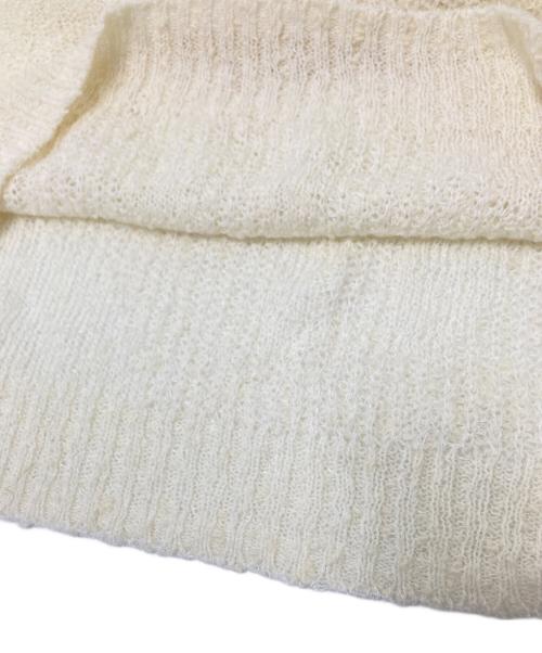 Knuth Marf（クヌースマーフ）Knuth Marf (クヌースマーフ) jaguard sheer knit アイボリー サイズ:Fの古着・服飾アイテム