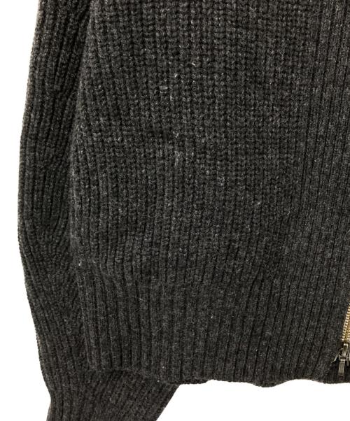 NKNIT（ンニット）NKNIT (ンニット) zipper double collar KNIT グレー サイズ:1の古着・服飾アイテム