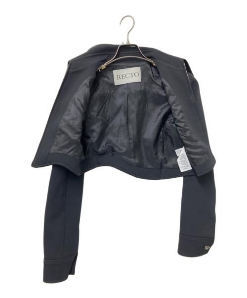 RECTO（レクト）RECTO (レクト) RC SIGNATURE MICA CROP JACKET ブラック サイズ:Sの古着・服飾アイテム
