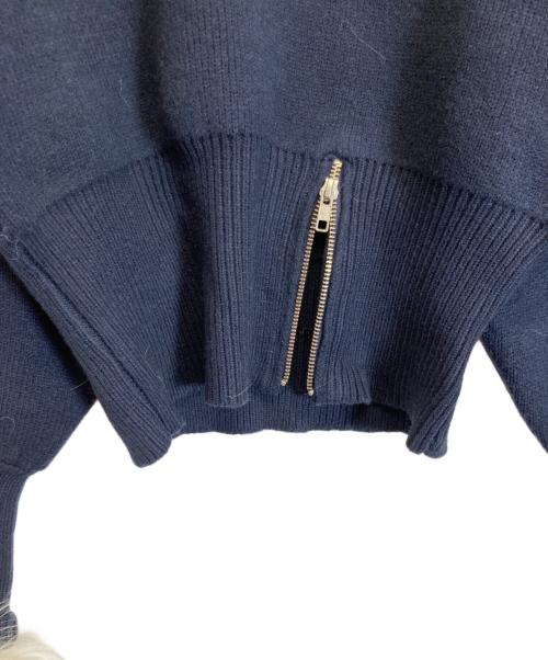 Bibiy.（ビビィ）Bibiy. (ビビィ) ADELE FUR KNIT ネイビー サイズ:FREEの古着・服飾アイテム