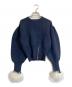 Bibiy.（ビビィ）の古着「ADELE FUR KNIT」｜ネイビー
