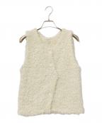 Sea Room lynnシールームリン）の古着「curve placket mix テープヤーンベスト」｜ホワイト