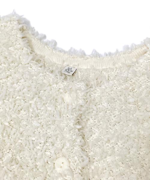 Sea Room lynn（シールームリン）Sea Room lynn (シールームリン) curve placket mix テープヤーンベスト ホワイト サイズ:Fの古着・服飾アイテム