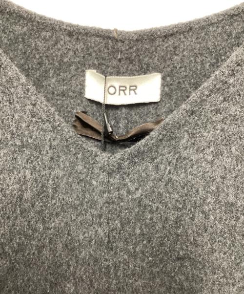 ORR（オル）ORR (オル) ストール付ウールプルオーバー グレー サイズ:XS 未使用品の古着・服飾アイテム