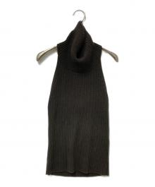 IIROT（イロット）の古着「Cotton wool halter neck」｜ブラウン