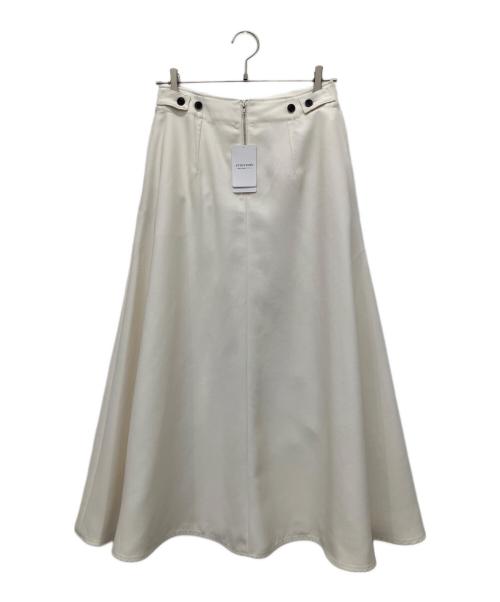 Spick and Span（スピック＆スパン）Spick and Span (スピック＆スパン) バックサテンロングスカート アイボリー サイズ:36の古着・服飾アイテム