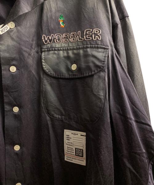 Maison MIHARA YASUHIRO（メゾン ミハラ ヤスヒロ）Maison MIHARA YASUHIRO (メゾン ミハラ ヤスヒロ) 24AW Bleached Satin Shirt パープル サイズ:46の古着・服飾アイテム