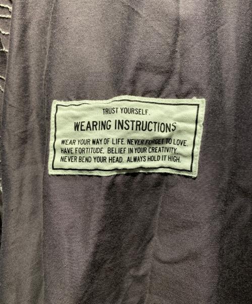 Maison MIHARA YASUHIRO（メゾン ミハラ ヤスヒロ）Maison MIHARA YASUHIRO (メゾン ミハラ ヤスヒロ) 24AW Bleached Satin Shirt パープル サイズ:46の古着・服飾アイテム