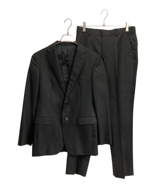 BLACK LABEL CRESTBRIDGE（ブラックレーベル クレストブリッジ）BLACK LABEL CRESTBRIDGE (ブラックレーベル クレストブリッジ) セットアップスーツ ブラック サイズ:38の古着・服飾アイテム