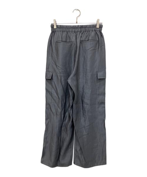 stola.（ストラ）stola. (ストラ) 光沢素材カーゴパンツ グレー サイズ:38の古着・服飾アイテム