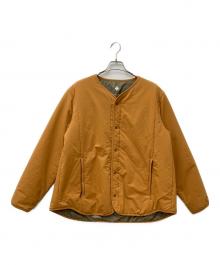 DESCENTE（デサント）の古着「中綿ノーカラージャケット　DX-T2175UA」｜キャメル