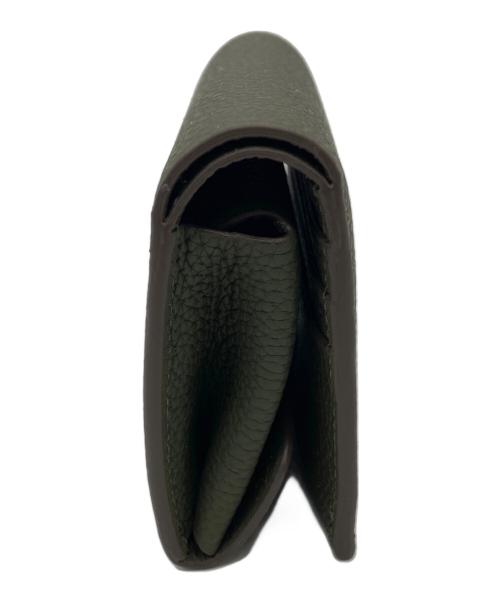 kandamisako（カンダミサコ）kandamisako (カンダミサコ) 2つ折り財布 オリーブの古着・服飾アイテム