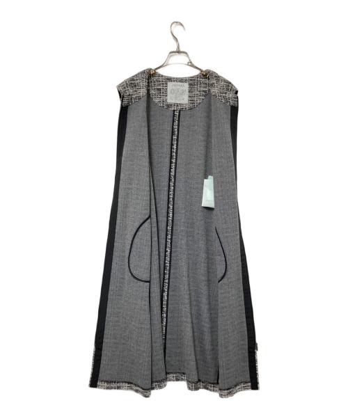 NEMIKA（ネミカ）NEMIKA (ネミカ) ロングツイードジレ ブラック サイズ:5の古着・服飾アイテム