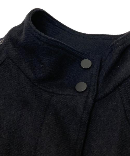 ZARA（ザラ）ZARA (ザラ) デニムドッキングポンチョコート ブラック サイズ:US:Mの古着・服飾アイテム