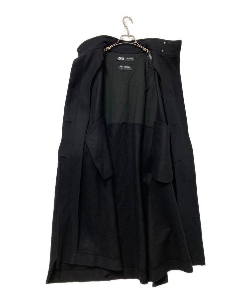 ZARA（ザラ）ZARA (ザラ) デニムドッキングポンチョコート ブラック サイズ:US:Mの古着・服飾アイテム