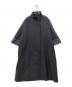 ZARA（ザラ）の古着「デニムドッキングポンチョコート」｜ブラック