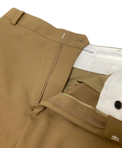 ESTNATION（エストネーション）ESTNATION (エストネーション) Iライン バックサイドスリット スカート ブラウン サイズ:38の古着・服飾アイテム