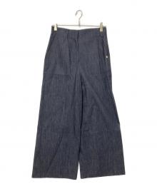 Leilian（レリアン）の古着「ガウチョパンツ」｜インディゴ