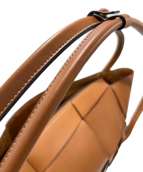 BOTTEGA VENETA（ボッテガベネタ）BOTTEGA VENETA (ボッテガベネタ) BOTTEGA VENETA/マキシイントレチャートトートバッグ ブラウンの古着・服飾アイテム