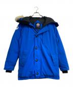CANADA GOOSE×pbiカナダグース×ペーベーイ）の古着「JASPER PARKA　シロクマモデル グリフィン コヨーテファー 　3438JMP」｜ブルー