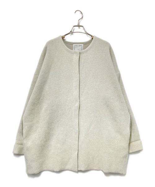 BEARDSLEY（ビアズリー）BEARDSLEY (ビアズリー) 洗えるニットコート ベージュ サイズ:Fの古着・服飾アイテム