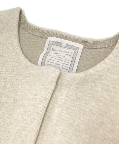 BEARDSLEY（ビアズリー）BEARDSLEY (ビアズリー) 洗えるニットコート ベージュ サイズ:Fの古着・服飾アイテム